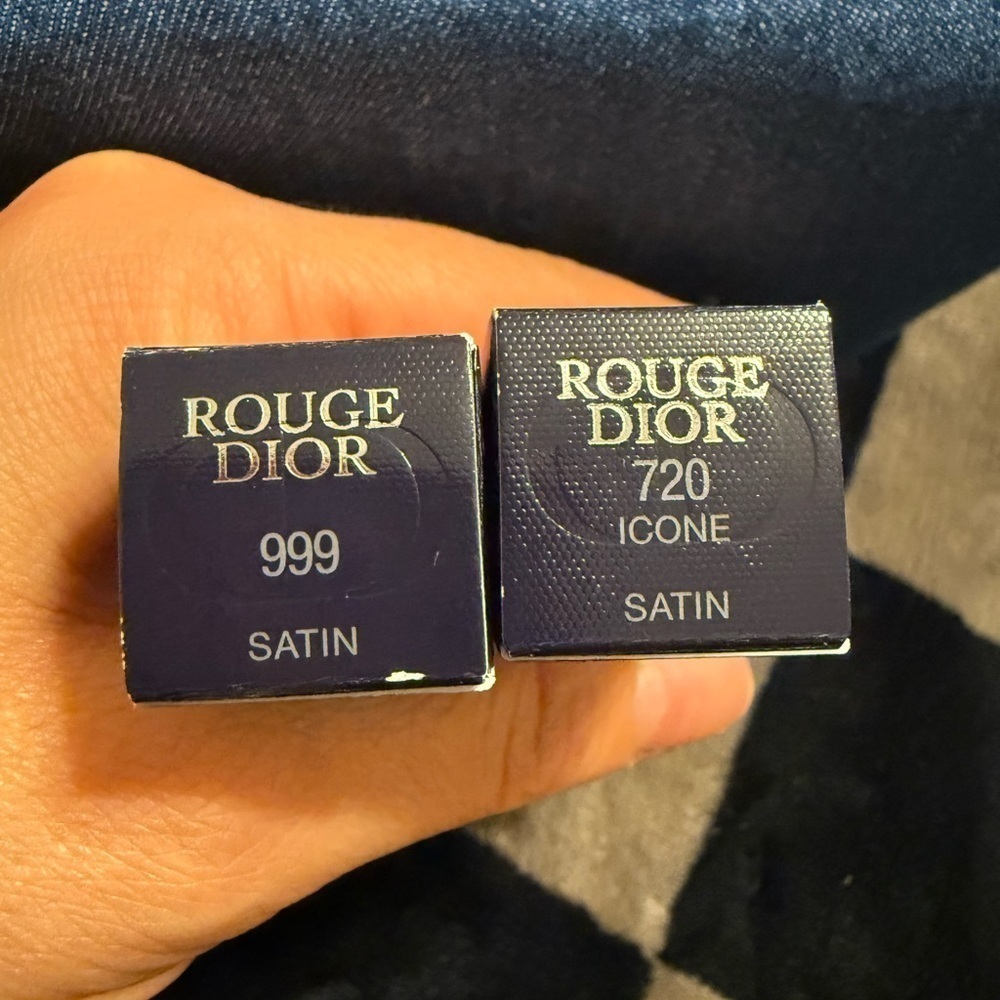Dior Denim Accessor Bag + 2 Lipsticks - Picture 4 of 9